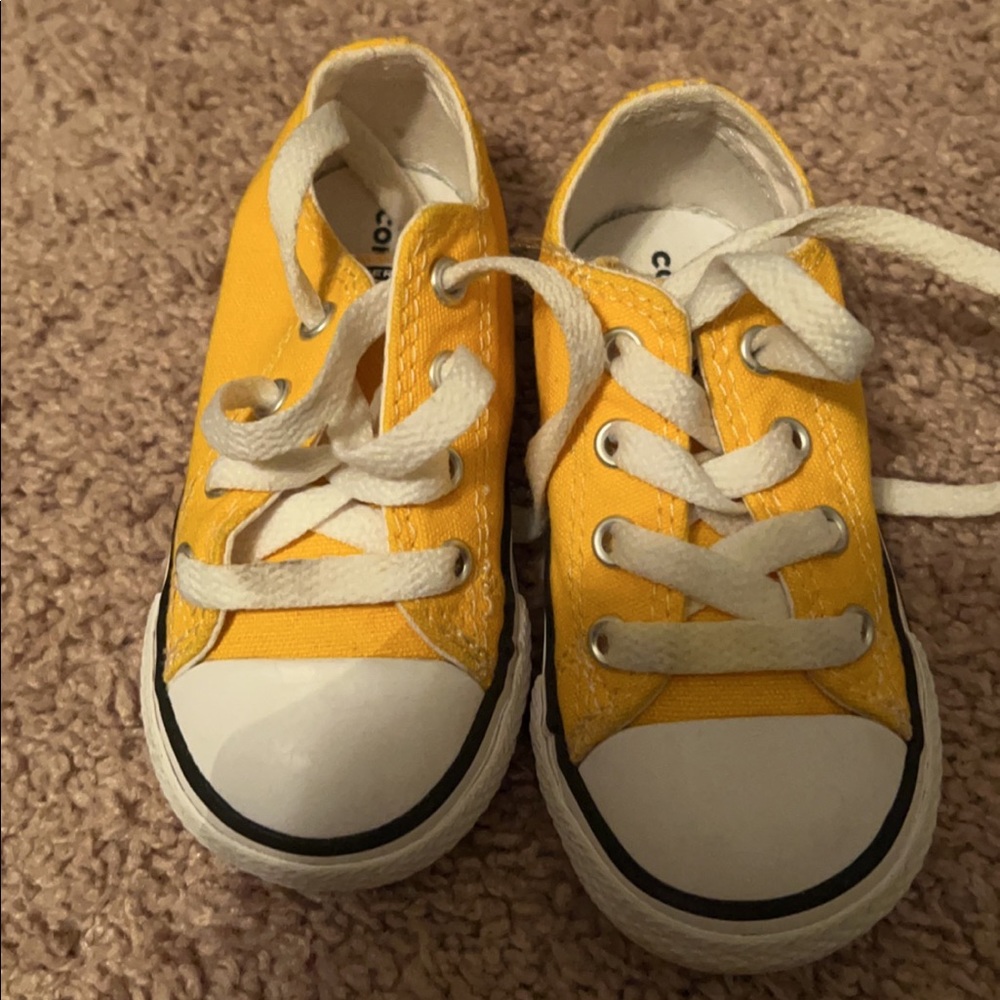 Yellow Toddler Converse Sz 6